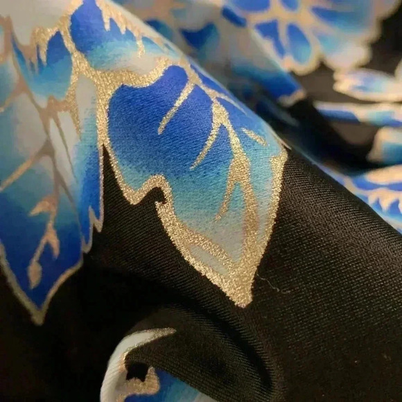 Le Cove One Piece swim suit w Attached Skirt,  blue/black/silver Size 20W - Picture 10 of 12